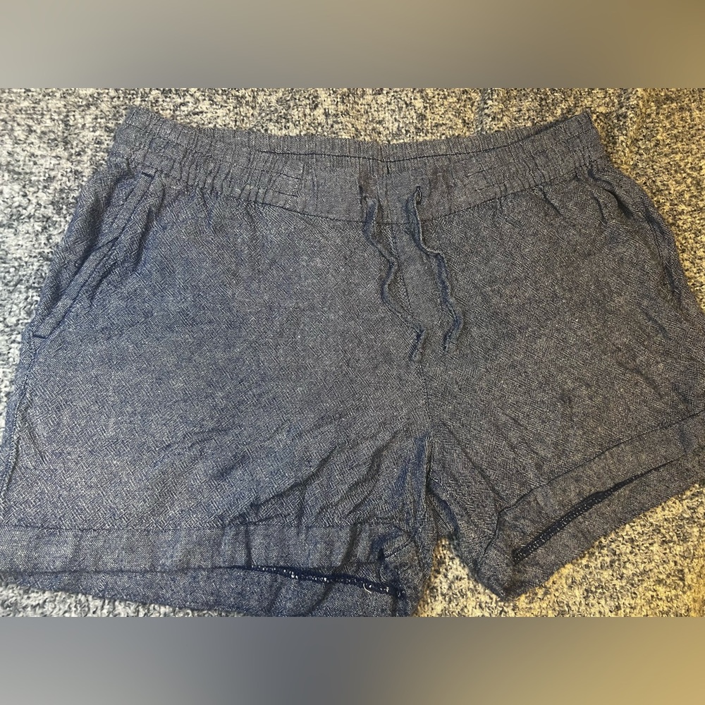 Old Navy Women's Heathered Blue Athletic Shorts Plus Size L - Picture 2 of 7